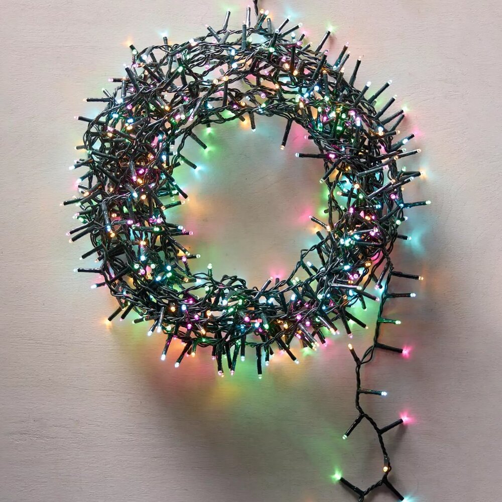 Anthropologie LED Compact Utility Light Strand, Multi Color